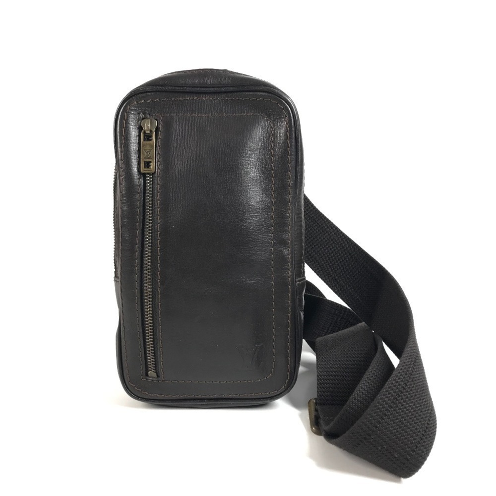 LOUIS VUITTON Brown Leather Pouch